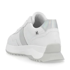 Rieker Women'S Sneaker Low Pearl-White Silver-Metallic