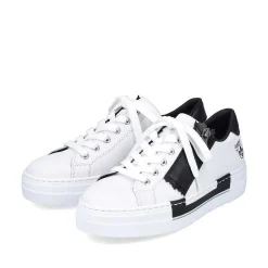 Rieker Women'S Sneaker Low Lily White-Night Black