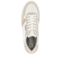 Rieker Women'S Sneaker Low Crystal-White Sand-Beige
