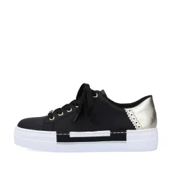 Rieker Women'S Sneaker Low Graphite Black
