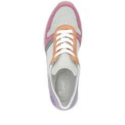 Rieker Women'S Sneaker Low Beige-Multicolored