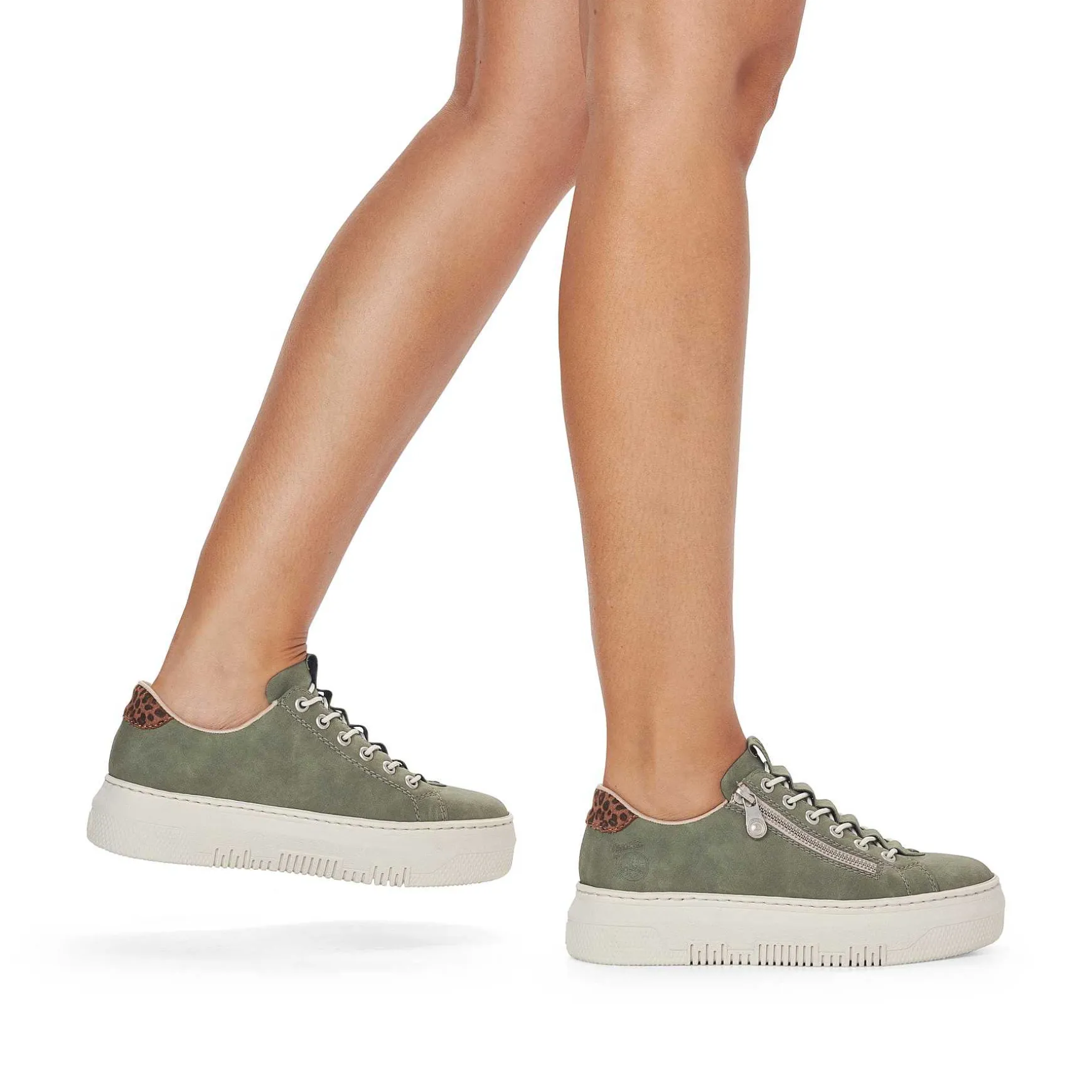 Rieker Women'S Sneaker Low Olive Green