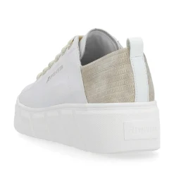 Rieker Women'S Sneaker Low Diamond-White Champagne