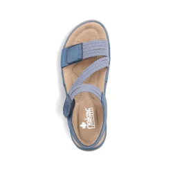 Rieker Women'S Strappy Sandals Sky Blue