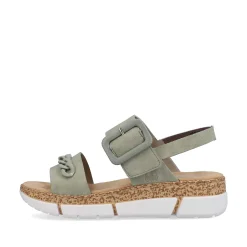 Rieker Women'S Strappy Sandals Mint Green