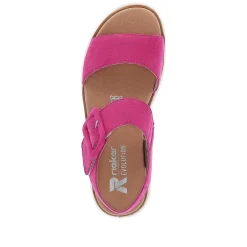 Rieker Women'S Strappy Sandals Magenta