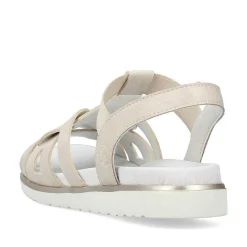 Rieker Women'S Strappy Sandals Pearl White
