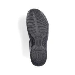 Rieker Women'S Strappy Sandals Asphalt Black
