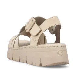 Rieker Women'S Strappy Sandals Light Beige