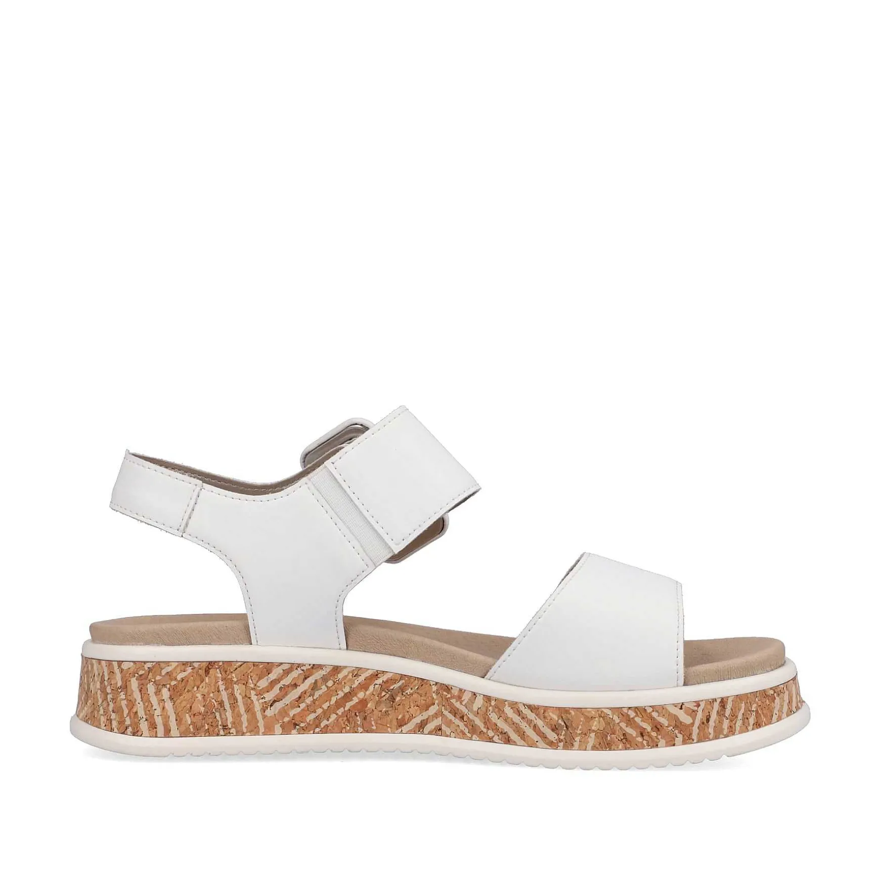 Rieker Women'S Strappy Sandals Brilliant White