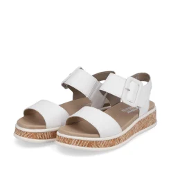 Rieker Women'S Strappy Sandals Brilliant White