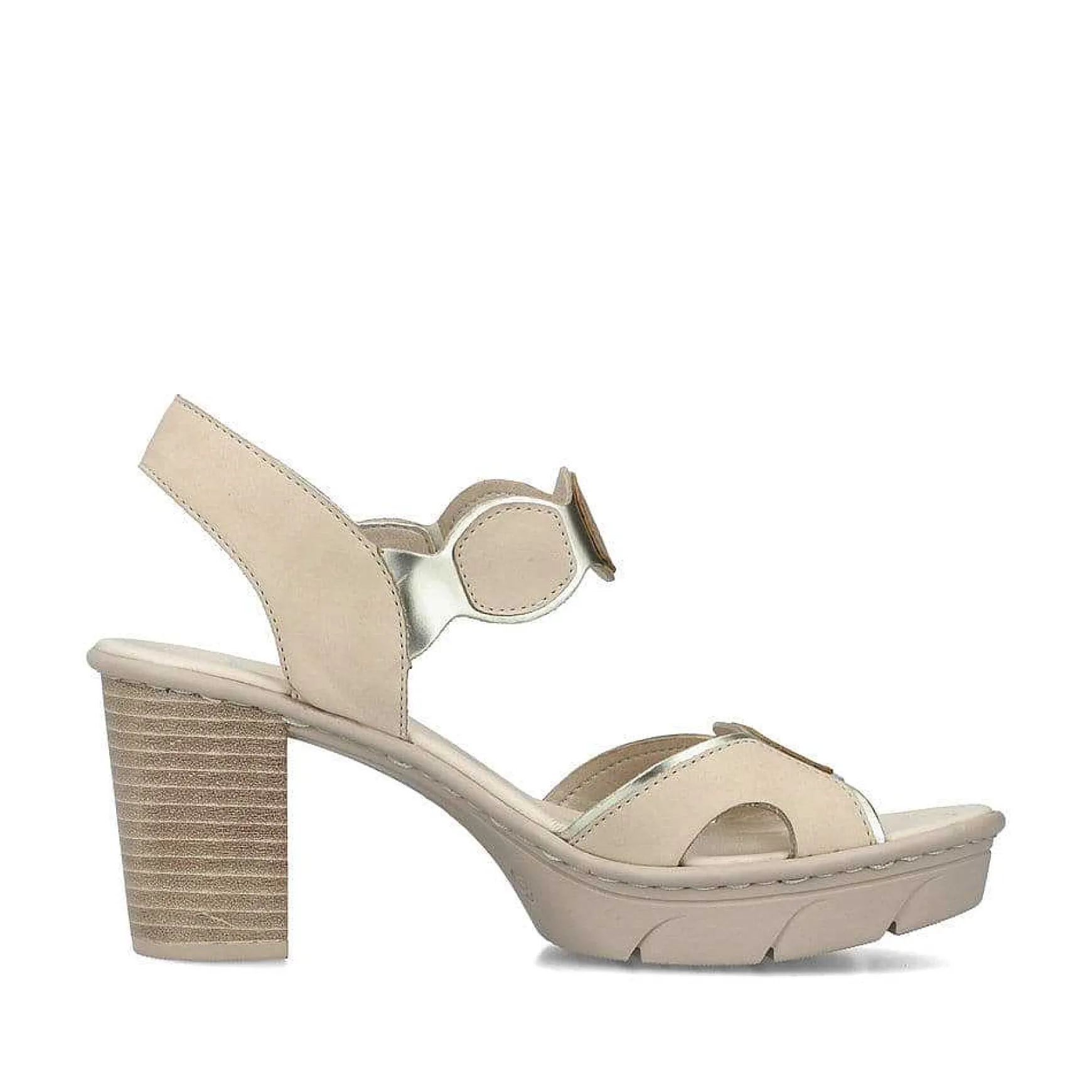 Rieker Women'S Strappy Sandals Light Beige