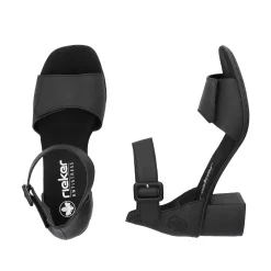 Rieker Women'S Strappy Sandals Jet Black