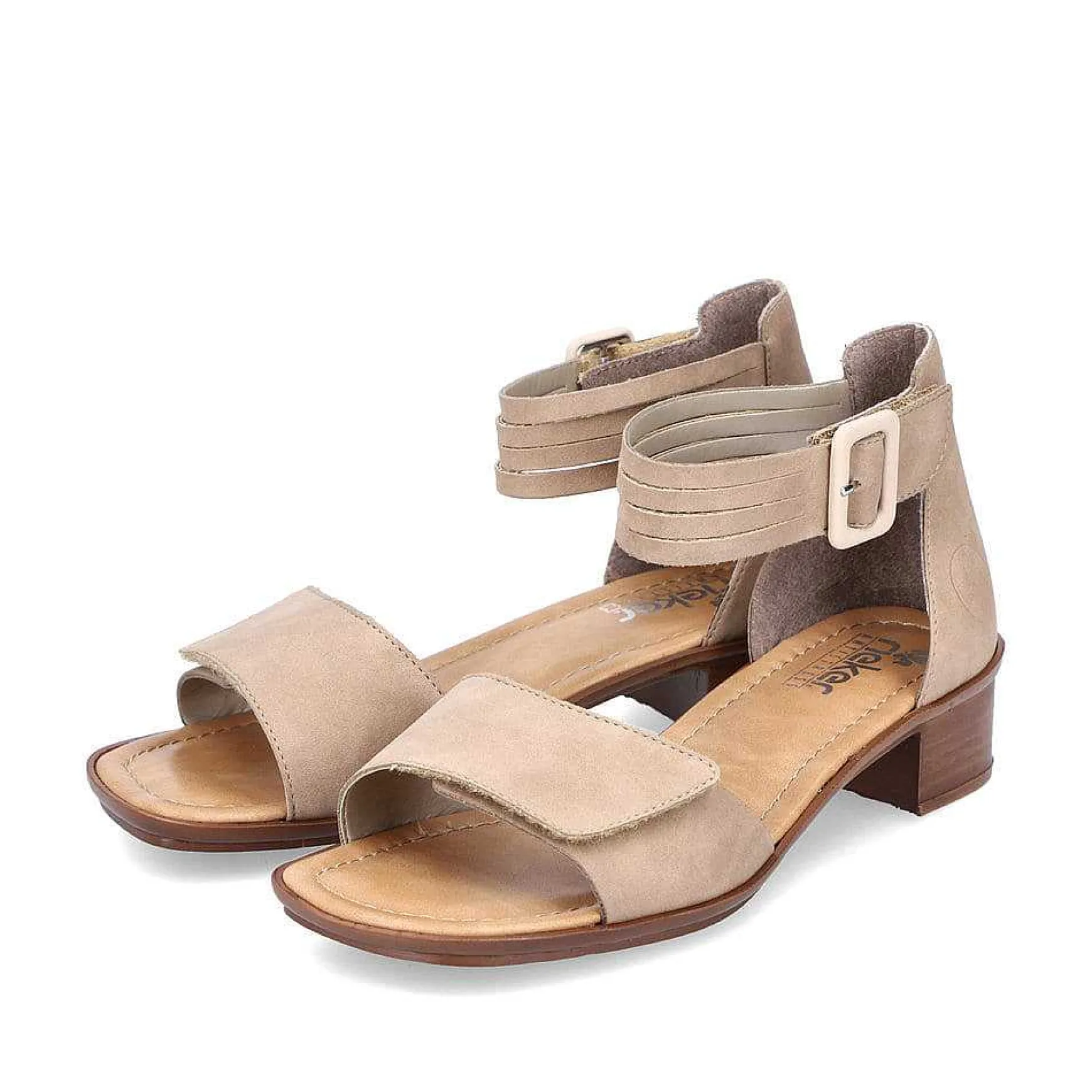 Rieker Women'S Strappy Sandals Beige