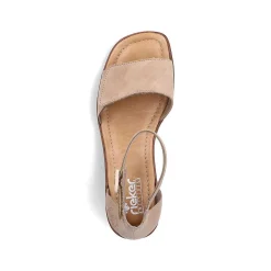 Rieker Women'S Strappy Sandals Beige