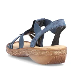 Rieker Women'S Strappy Sandals Navy Blue