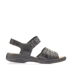 Rieker Women'S Strappy Sandals Night Black