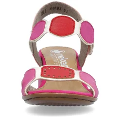 Rieker Women'S Strappy Sandals Pink