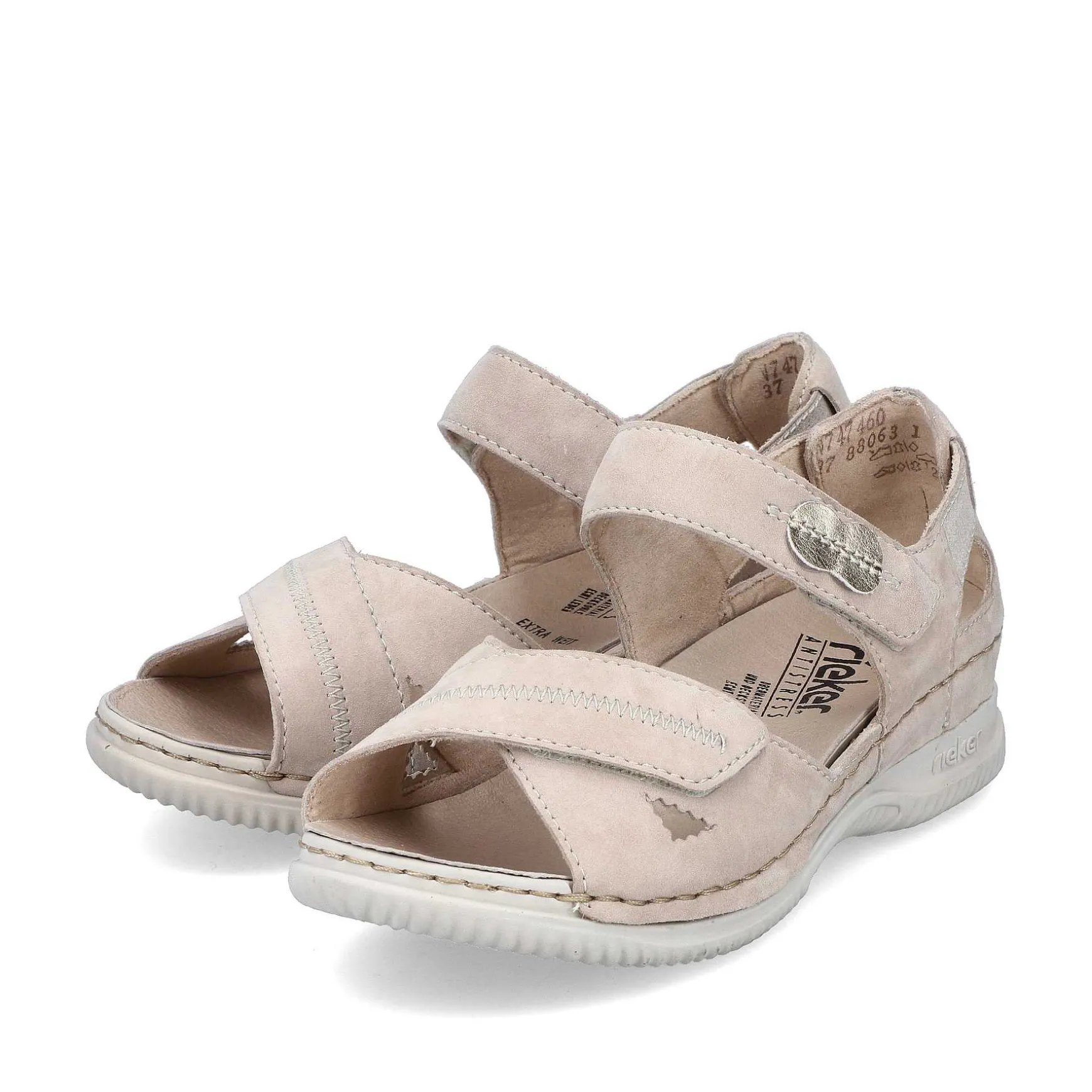 Rieker Women'S Strappy Sandals Light Beige