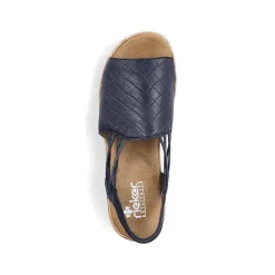 Rieker Women'S Strappy Sandals Navy Blue