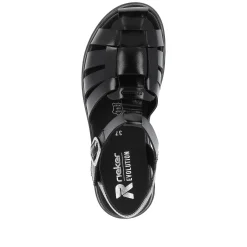 Rieker Women'S Strappy Sandals Noir
