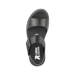 Rieker Women'S Strappy Sandals Midnight Black