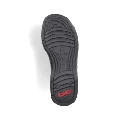 Rieker Women'S Strappy Sandals Asphalt Black