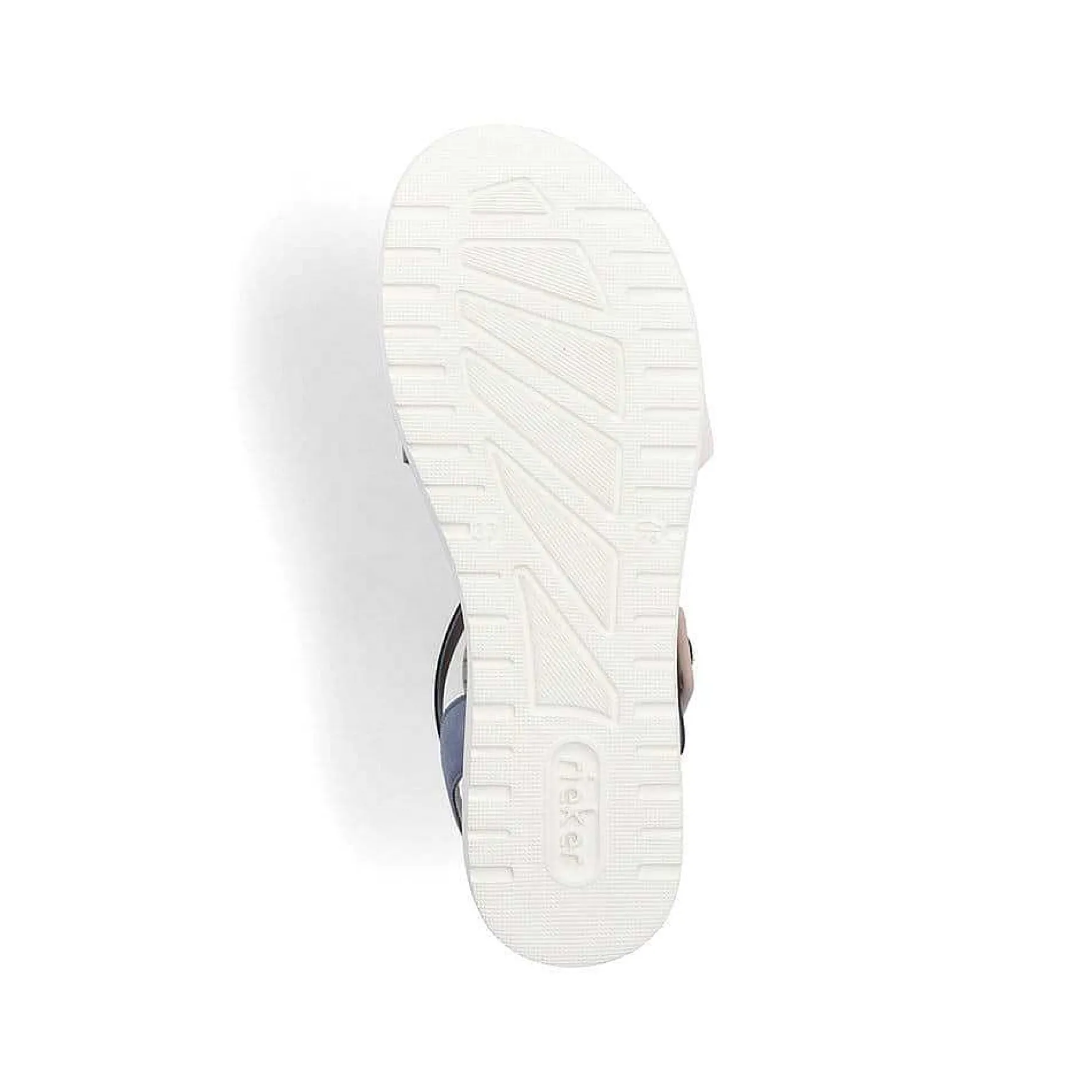 Rieker Women'S Strappy Sandals Pacific Blue-Old White