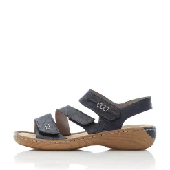 Rieker Women'S Strappy Sandals Pacific Blue