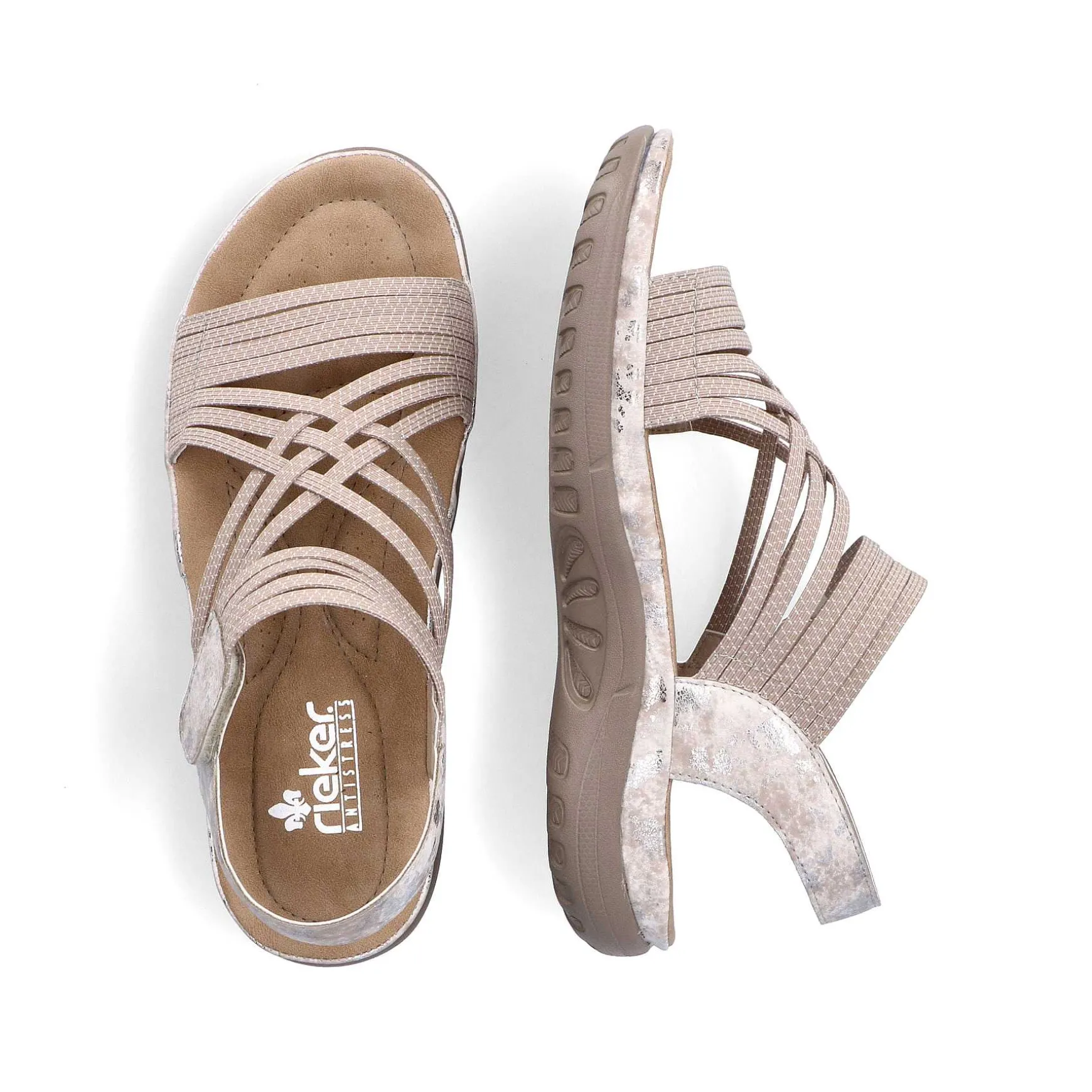 Rieker Women'S Strappy Sandals Cream Beige