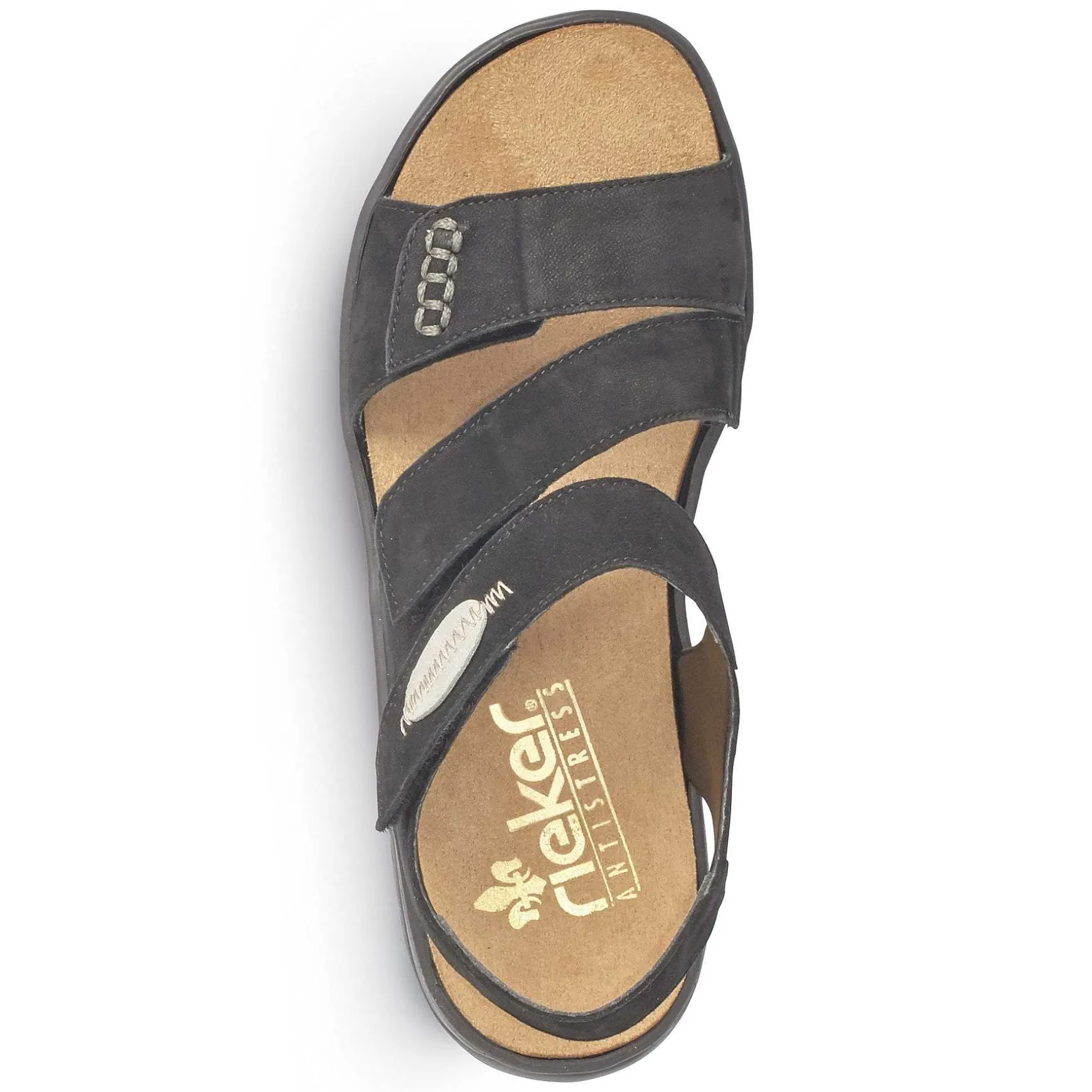 Rieker Women'S Strappy Sandals Jet Black