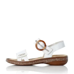Rieker Women'S Strappy Sandals Pure White