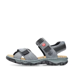 Rieker Women'S Trekking Sandals Blue Gray