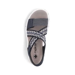 Rieker Women'S Trekking Sandals Steel Blue