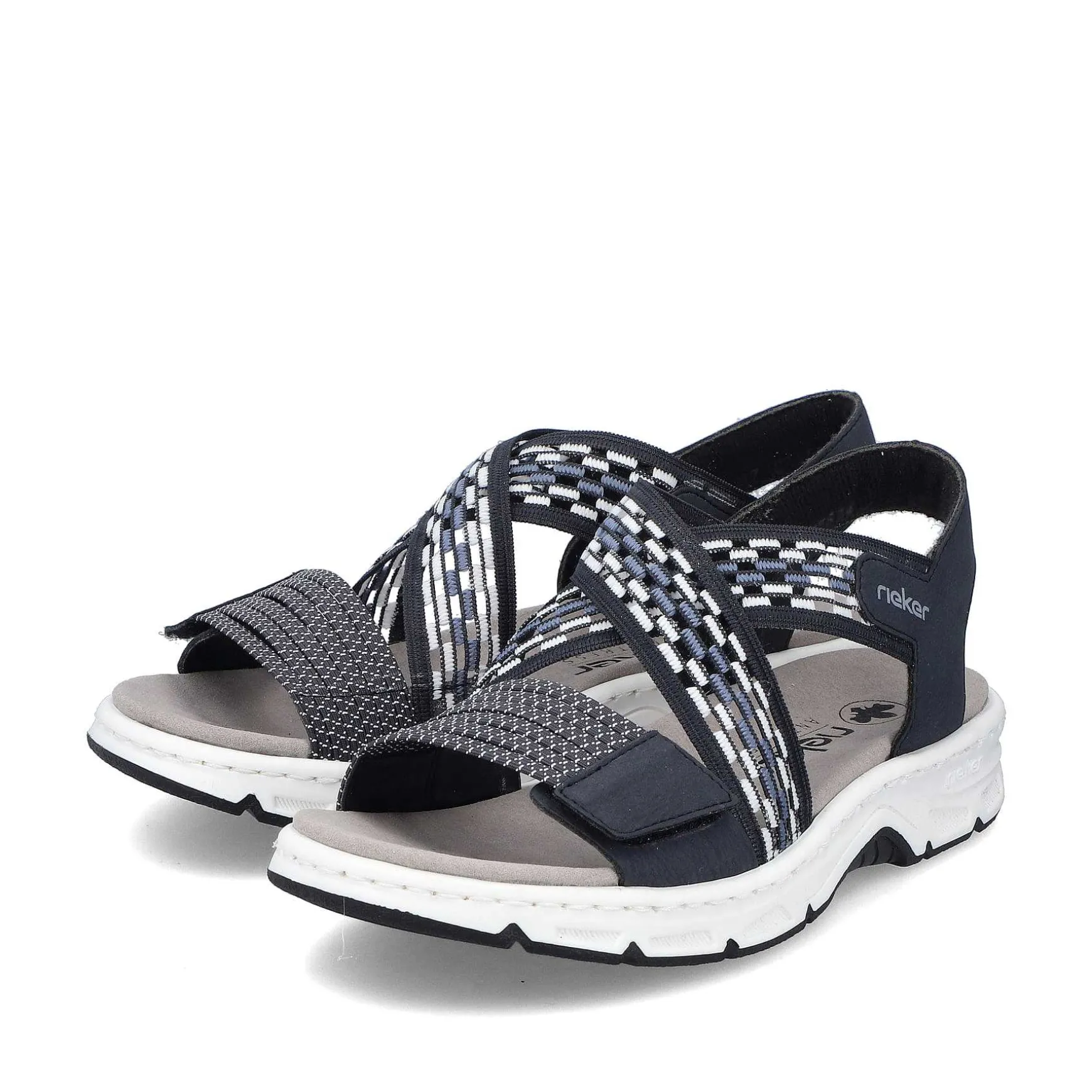 Rieker Women'S Trekking Sandals Steel Blue