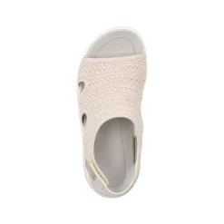 Rieker Women'S Trekking Sandals Cream Beige