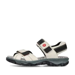 Rieker Women'S Trekking Sandals Pearl White