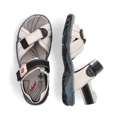 Rieker Women'S Trekking Sandals Pearl White