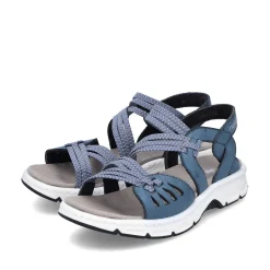 Rieker Women'S Trekking Sandals Slate Blue