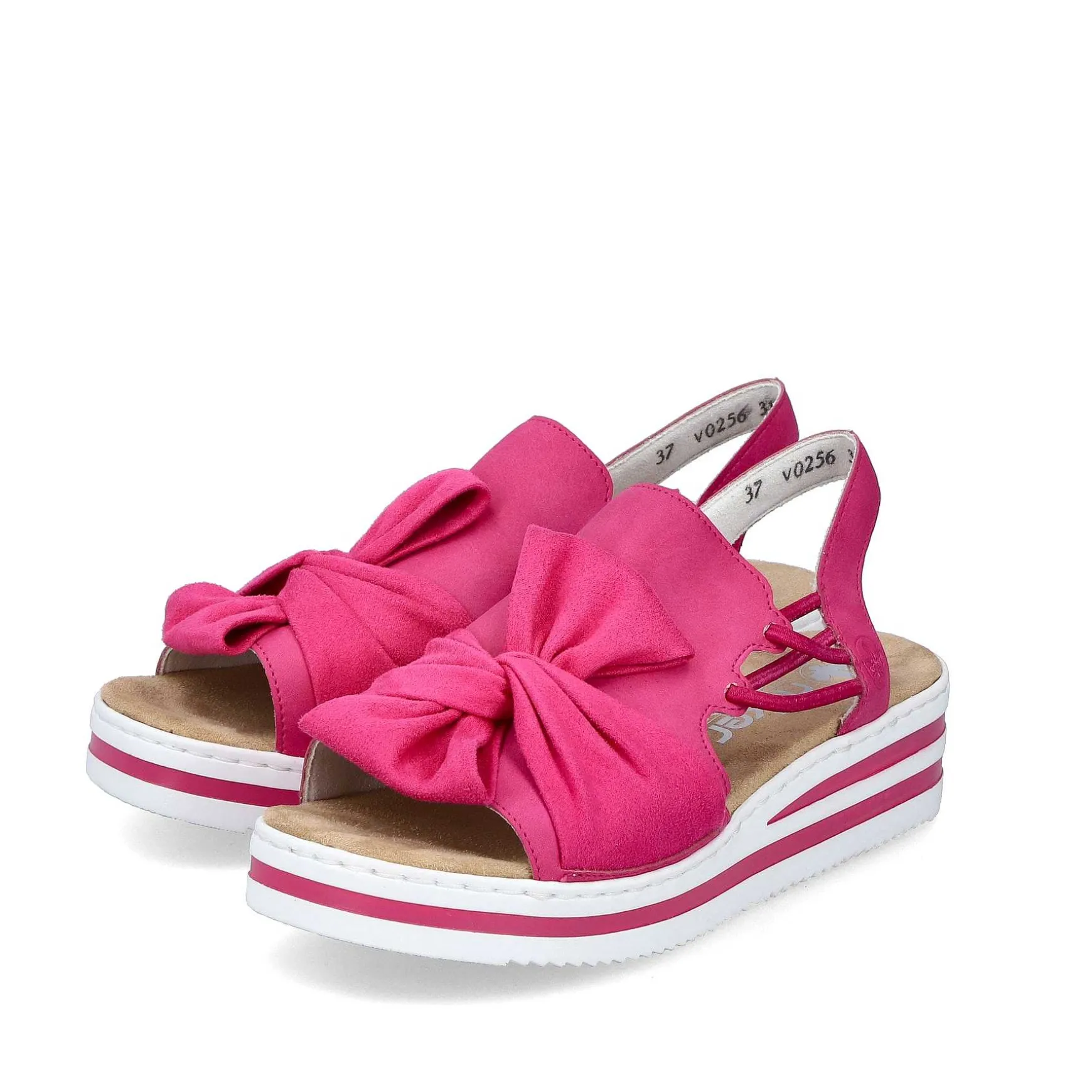 Rieker Women'S Wedge Sandals, Blood Pink