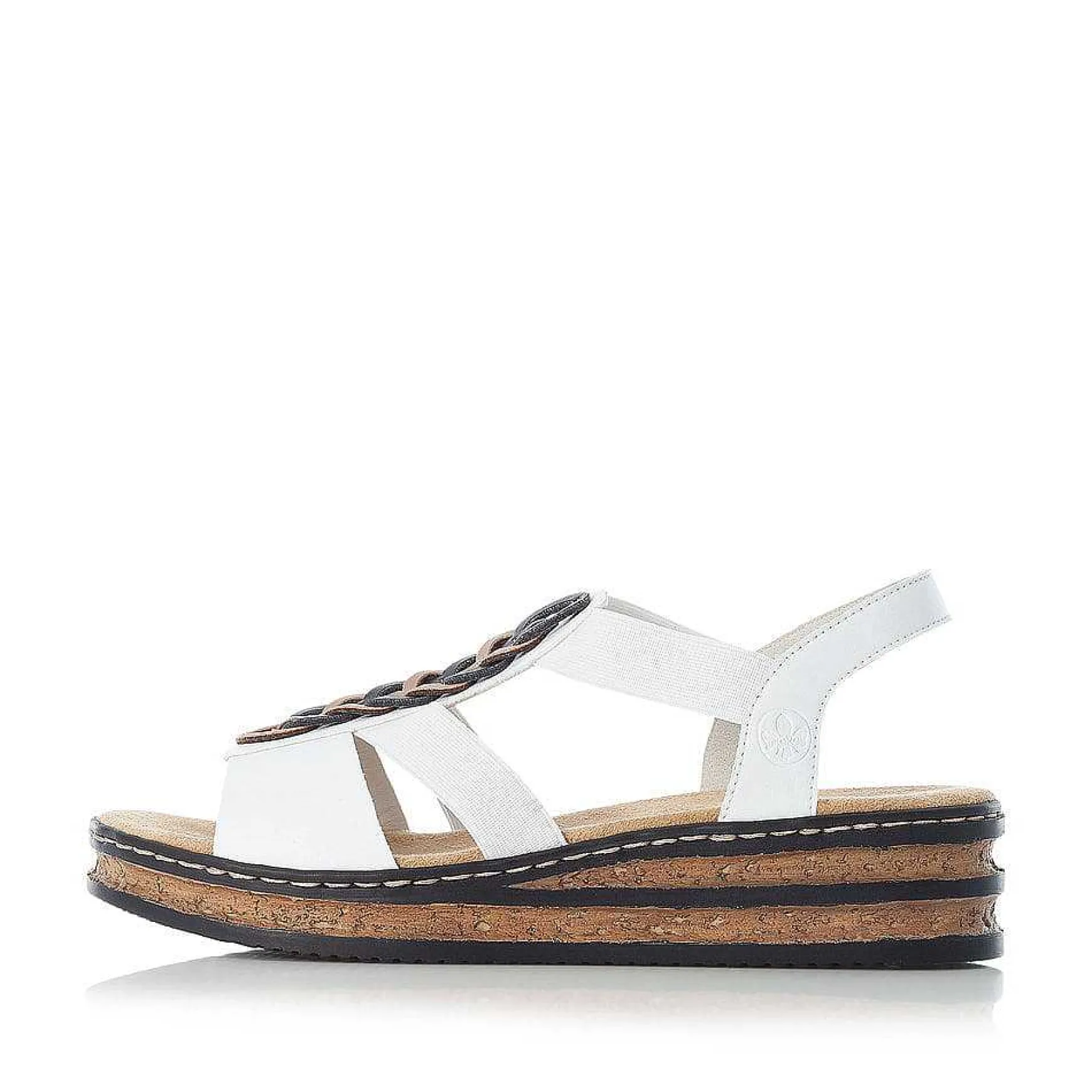 Rieker Women'S Wedge Sandals Pure White