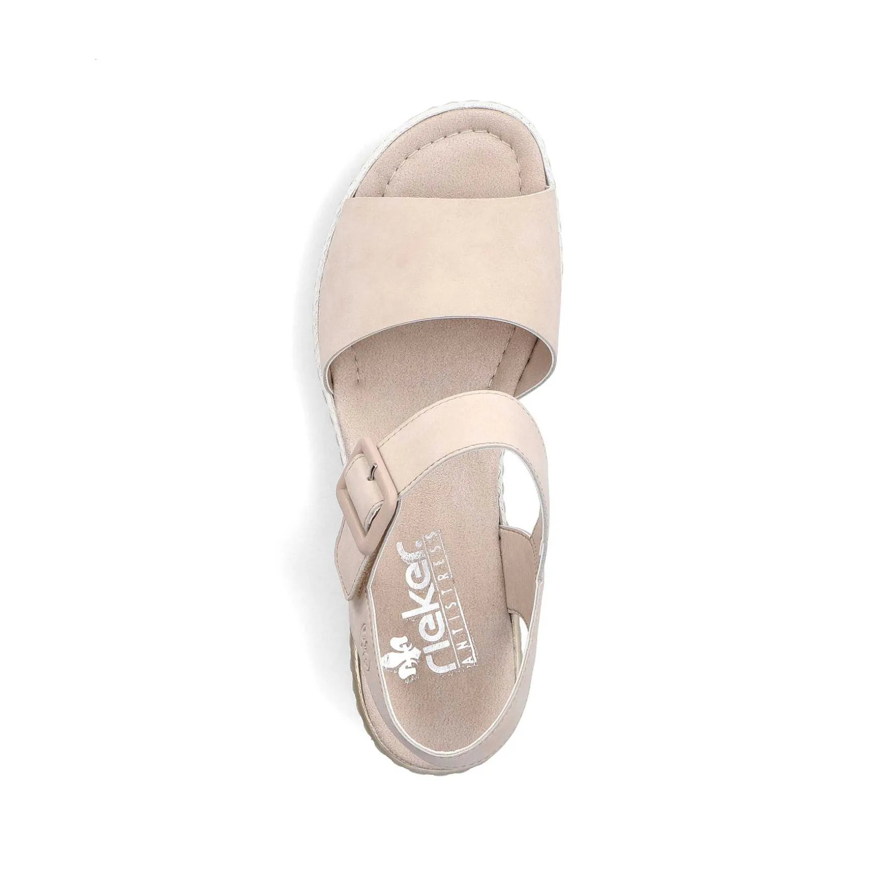 Rieker Women'S Wedge Sandals Champagne