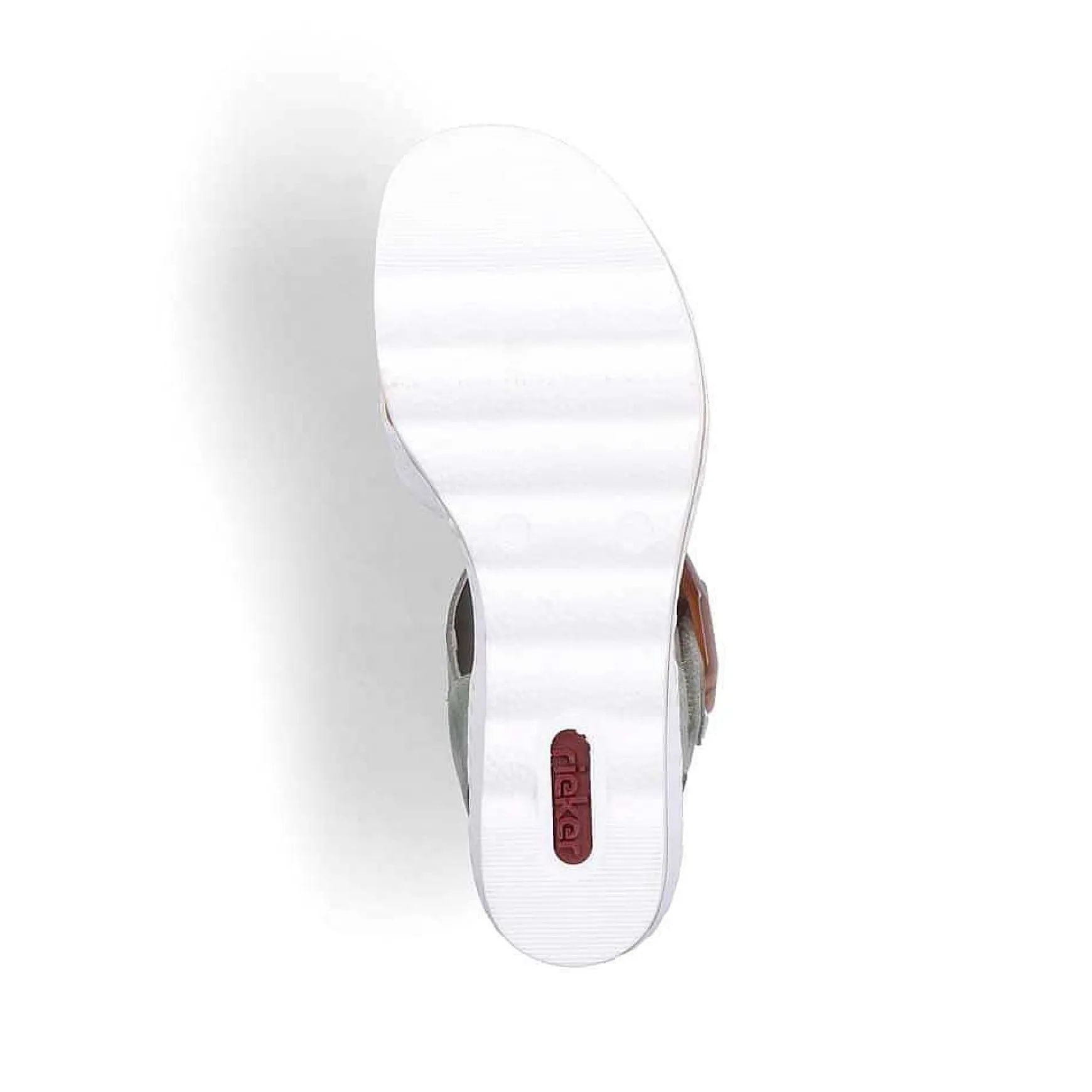 Rieker Women'S Wedge Sandals Mint Green-Lily White