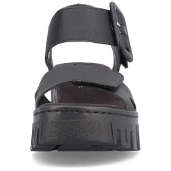 Rieker Women'S Wedge Sandals Jet Black