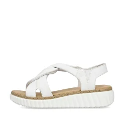 Rieker Women'S Wedge Sandals Snow White
